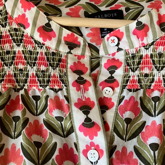 Talbots Womens Cotton Long Sleeve Shirt - Picture 4 of 9